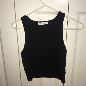 black crop top